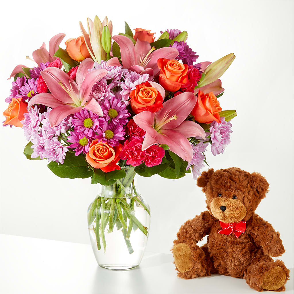 One and Only Bouquet and Bear Bundle – East End Flowers And Gifts Inc, Hensley AR