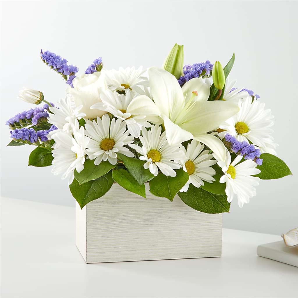 Beyond Blue Box Bouquet – East End Flowers And Gifts Inc, Hensley AR