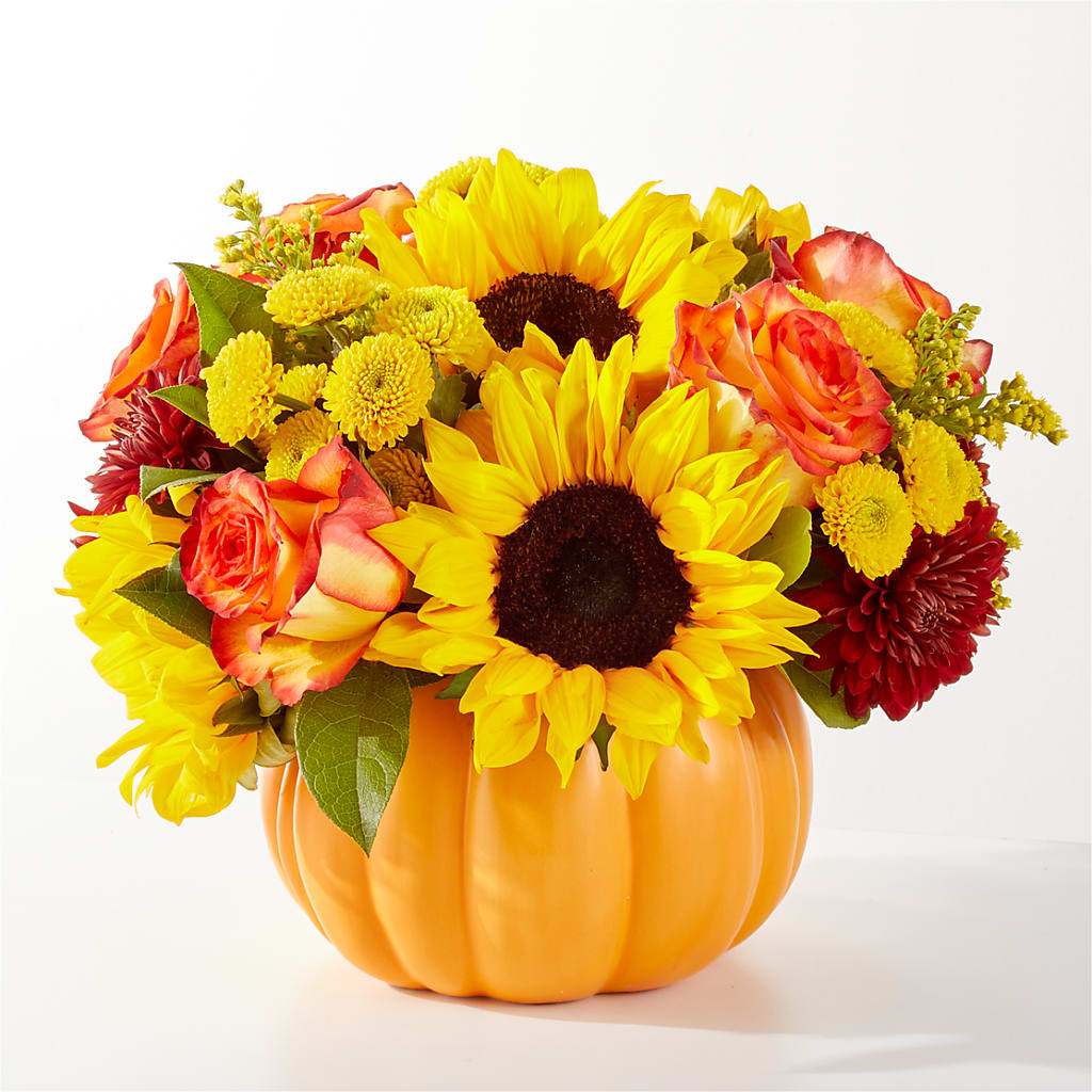 Golden Gourd Pumpkin Bouquet – East End Flowers And Gifts Inc, Hensley AR