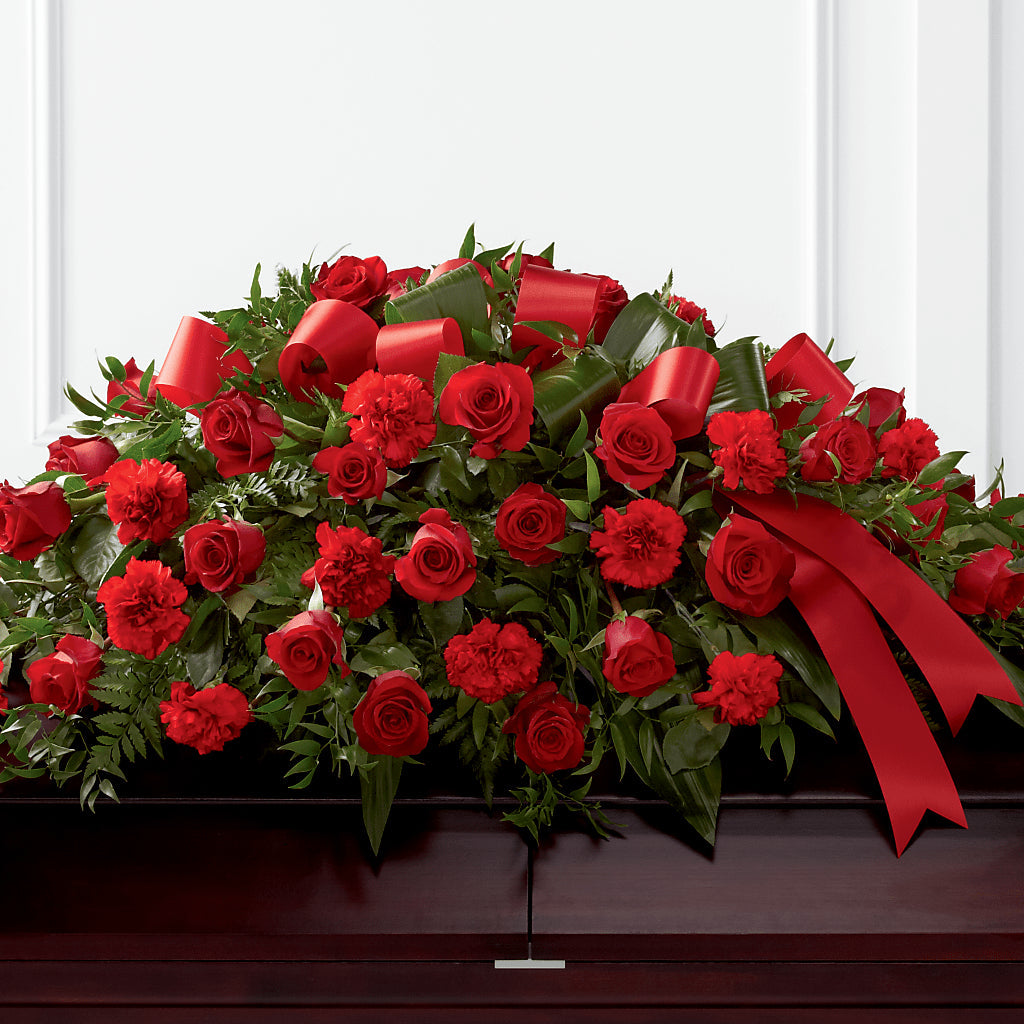 Tribute of Life Casket Spray – East End Flowers And Gifts Inc, Hensley AR