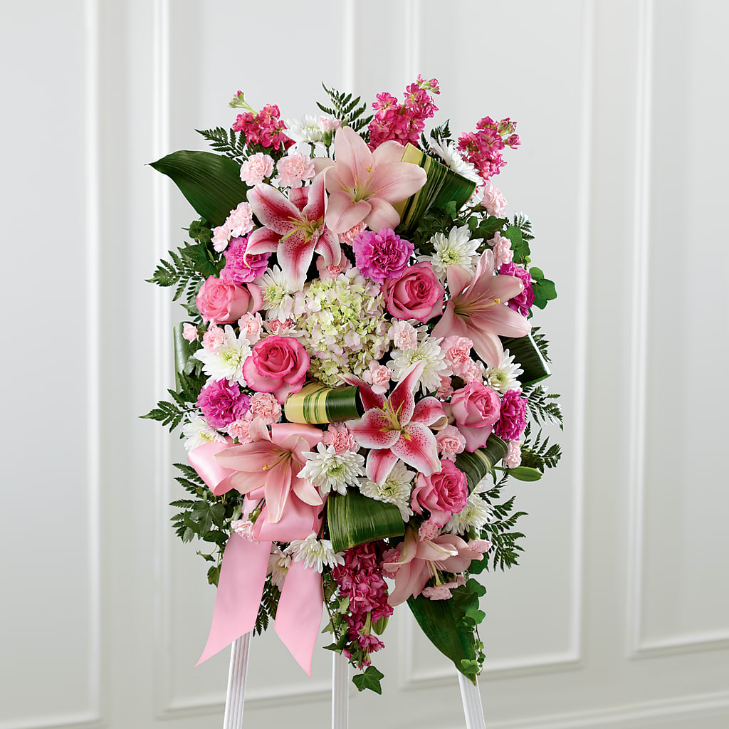 Comforting Standing Spray – East End Flowers And Gifts Inc, Hensley AR