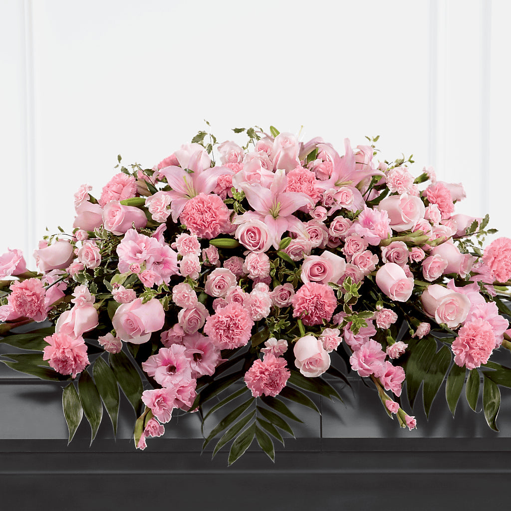 Garden of Comfort Casket Spray (Standard) – East End Flowers And Gifts Inc, Hensley AR