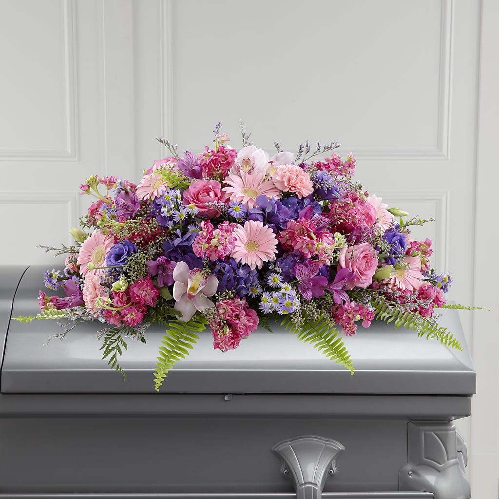 Glorious Garden Casket Spray – East End Flowers And Gifts Inc, Hensley AR