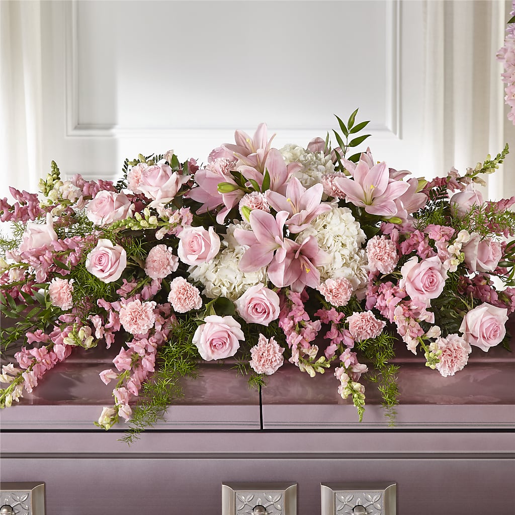 Life & Remembrance Casket Spray – East End Flowers And Gifts Inc, Hensley AR