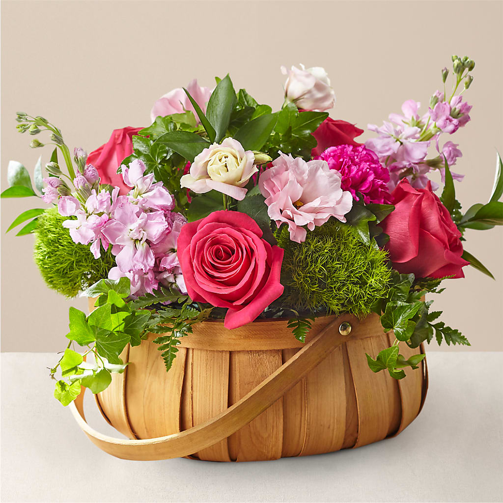 Radiance in Bloom Basket – East End Flowers And Gifts Inc, Hensley AR