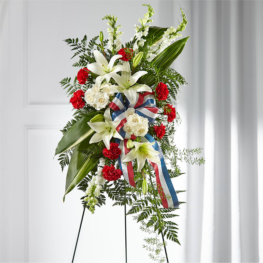 Stars of Life Standing Spray – East End Flowers And Gifts Inc, Hensley AR