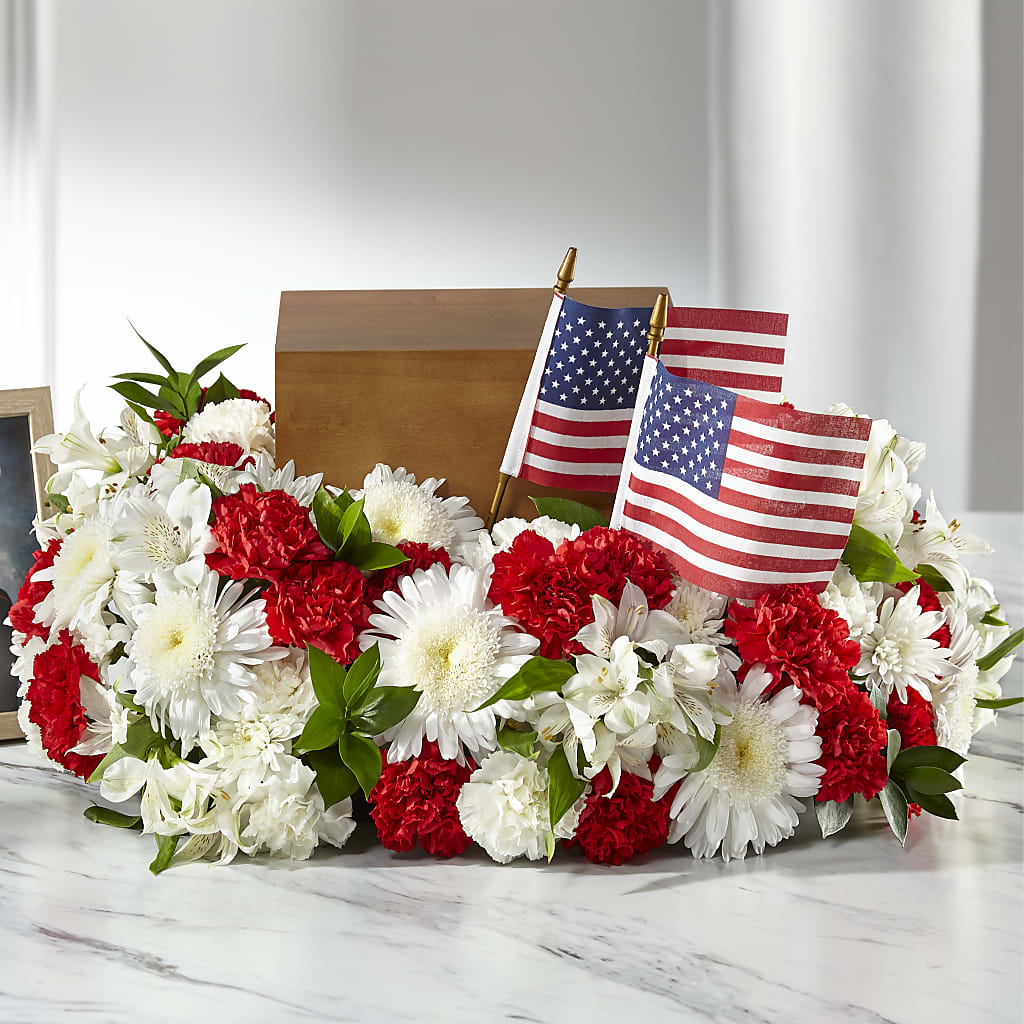 Spirit of Patriotism Cremation Adornment – East End Flowers And Gifts Inc, Hensley AR