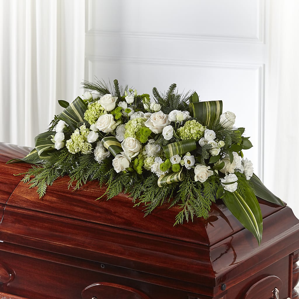 Hopeful Gesture Casket Spray – East End Flowers And Gifts Inc, Hensley AR