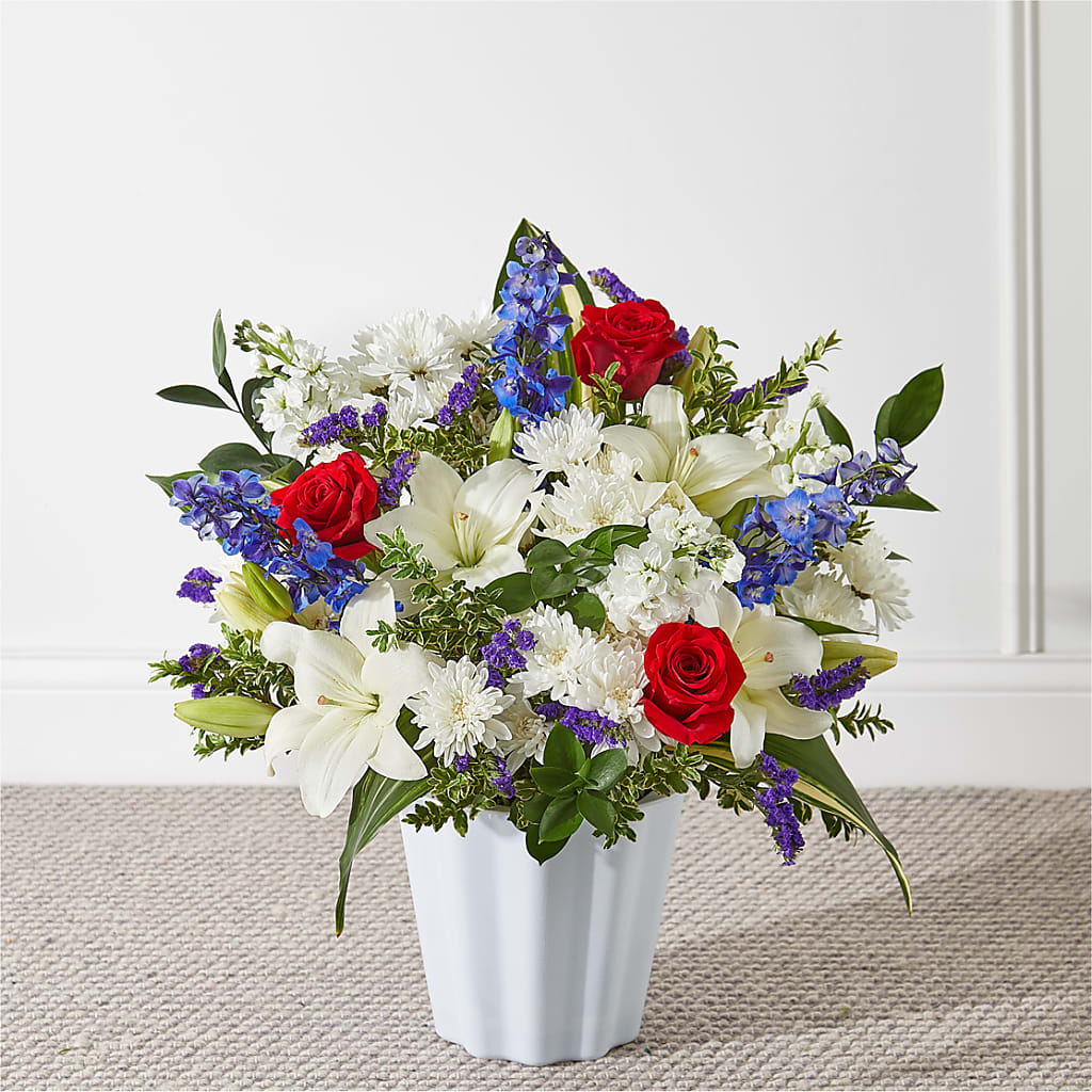 Consoled Floor Basket – East End Flowers And Gifts Inc, Hensley AR
