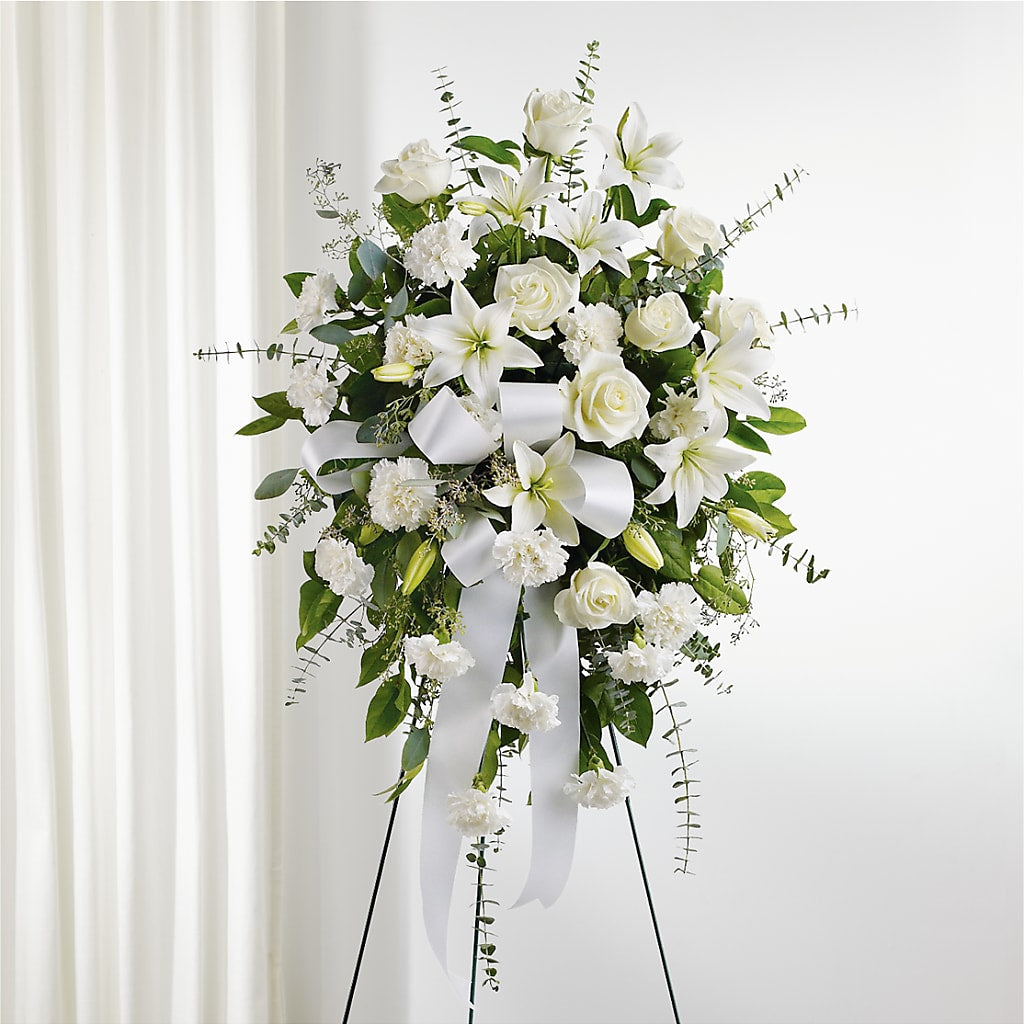 With Care Standing Spray – East End Flowers And Gifts Inc, Hensley AR