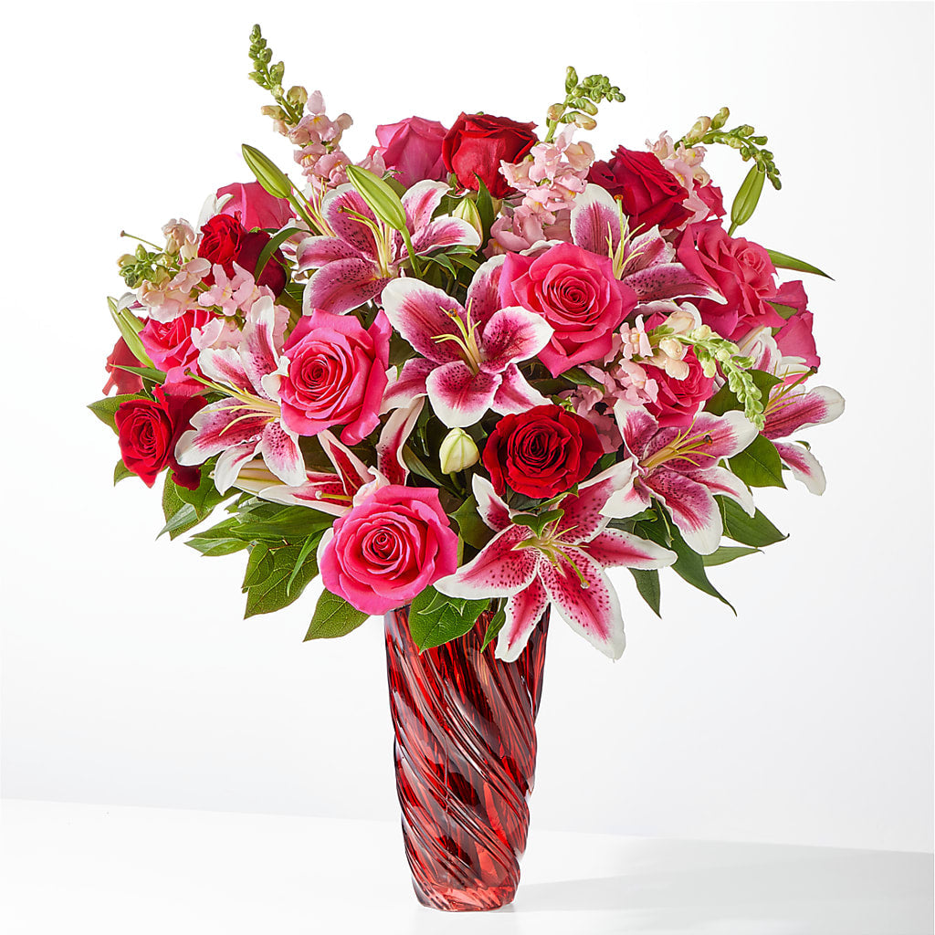 Always You Bouquet with Luxe Swirl Vase – East End Flowers And Gifts Inc, Hensley AR