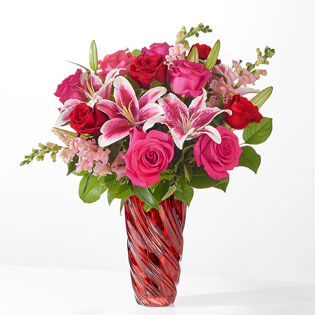 Always You Bouquet with Luxe Swirl Vase – East End Flowers And Gifts Inc, Hensley AR
