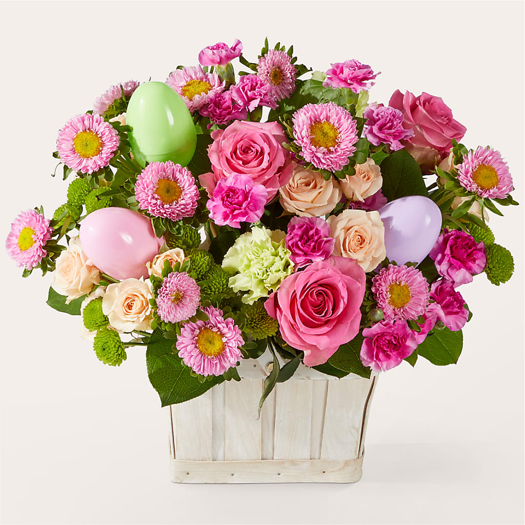 Get Eggcited Basket – East End Flowers And Gifts Inc, Hensley AR