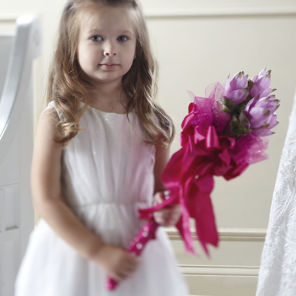 Sparkle Pink Flower Girl Bouquet – East End Flowers And Gifts Inc, Hensley AR