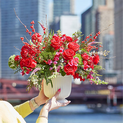 Big Red Bow Bouquet –  East End Flowers And Gifts Inc, Hensley AR