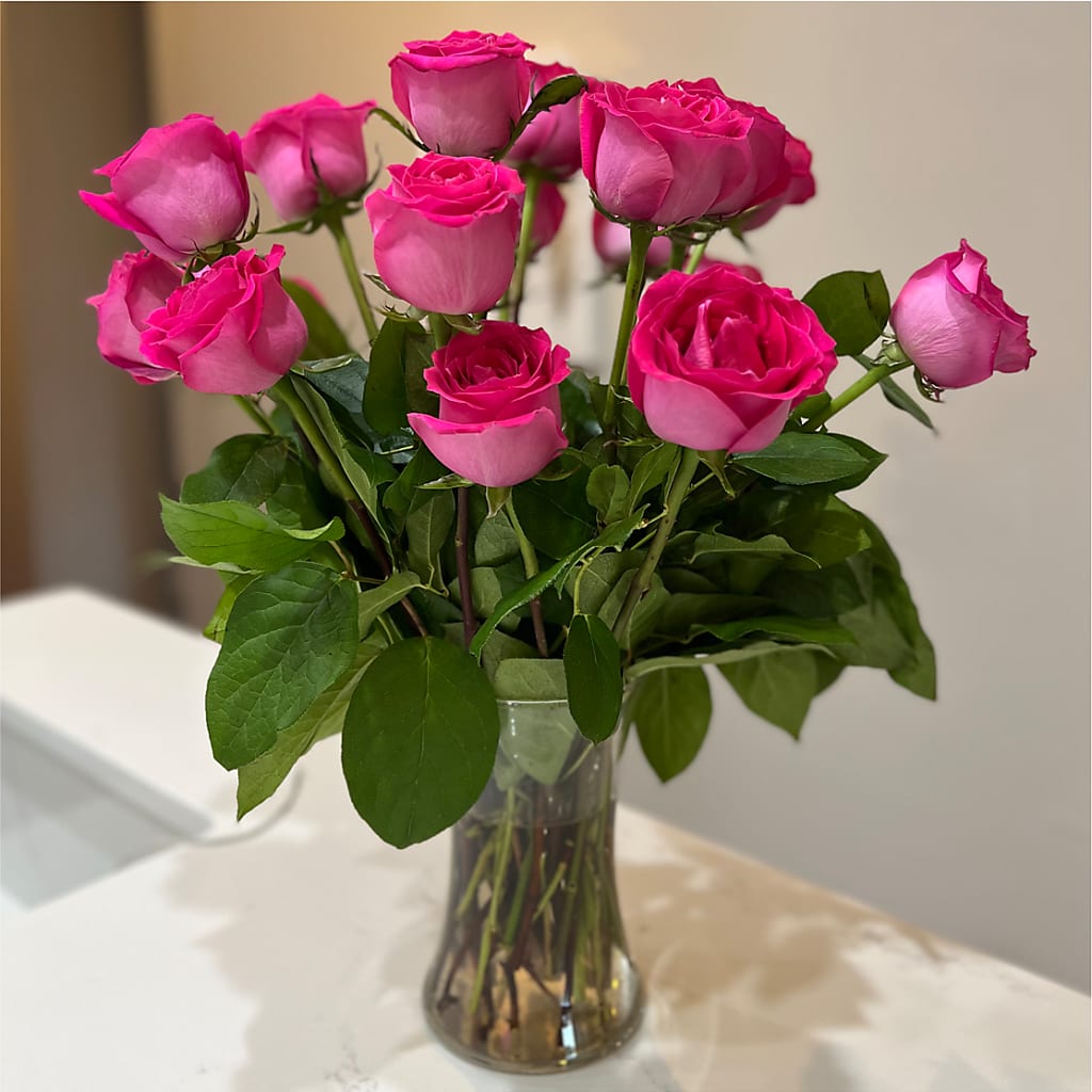 Long Stem Pink Rose Bouquet –  East End Flowers And Gifts Inc, Hensley AR