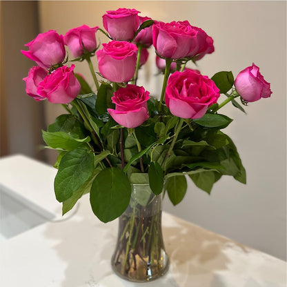 Long Stem Pink Rose Bouquet –  East End Flowers And Gifts Inc, Hensley AR