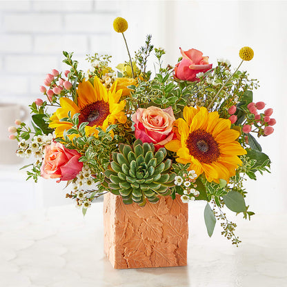 Sunflower Season Bouquet –  East End Flowers And Gifts Inc, Hensley AR