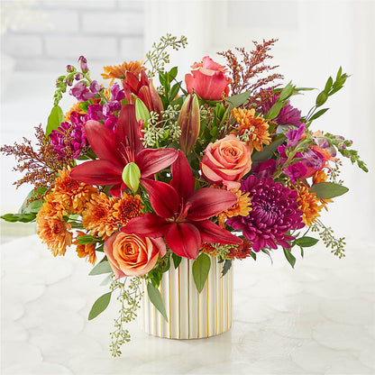 Burgundy Landscape Bouquet –  East End Flowers And Gifts Inc, Hensley AR