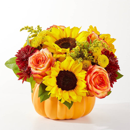 Golden Gourd Pumpkin Bouquet –  East End Flowers And Gifts Inc, Hensley AR