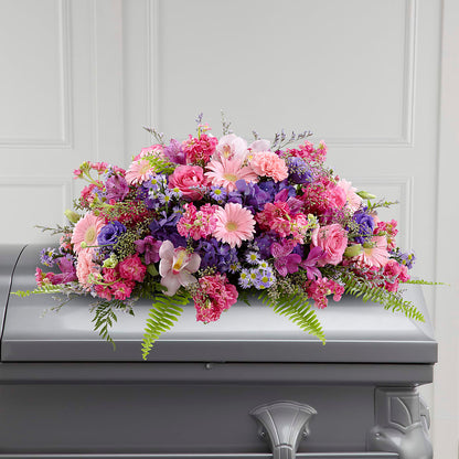 Glorious Garden Casket Spray –  East End Flowers And Gifts Inc, Hensley AR