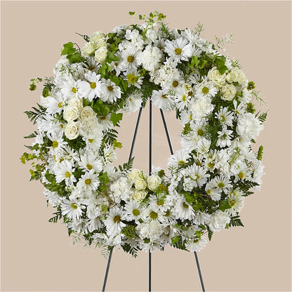 Faithful Wishes Wreath –  East End Flowers And Gifts Inc, Hensley AR