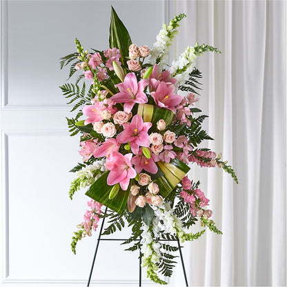 Elegant Embrace Standing Spray –  East End Flowers And Gifts Inc, Hensley AR
