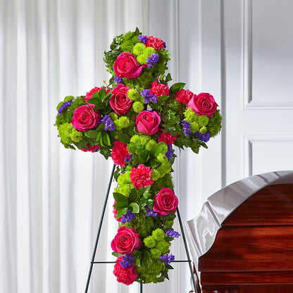 Tribute Rose Floral Cross –  East End Flowers And Gifts Inc, Hensley AR