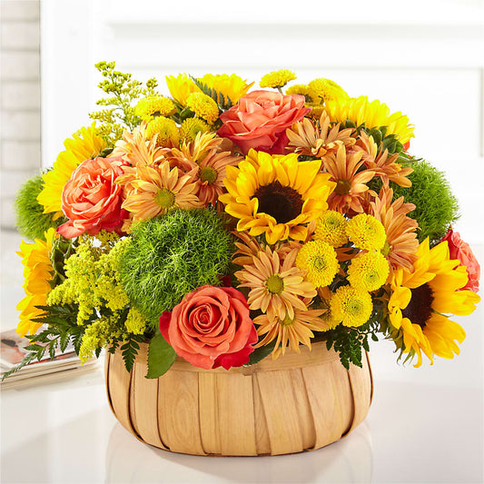 Harvest Sunflower Basket –  East End Flowers And Gifts Inc, Hensley AR