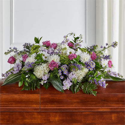 Meadows of Serenity Casket Spray –  East End Flowers And Gifts Inc, Hensley AR