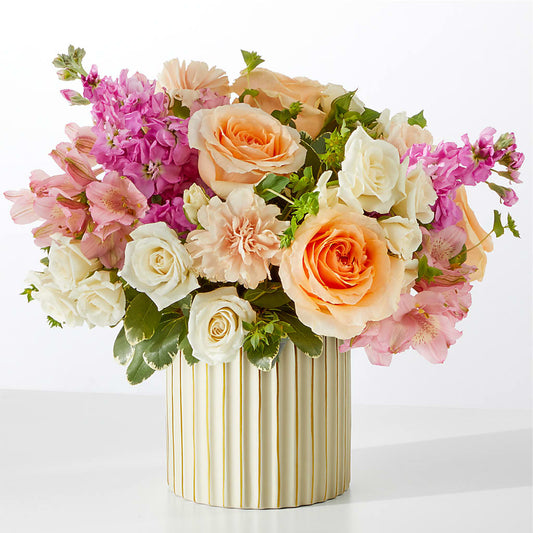 Paradise Bouquet with Ivory Vase –  East End Flowers And Gifts Inc, Hensley AR