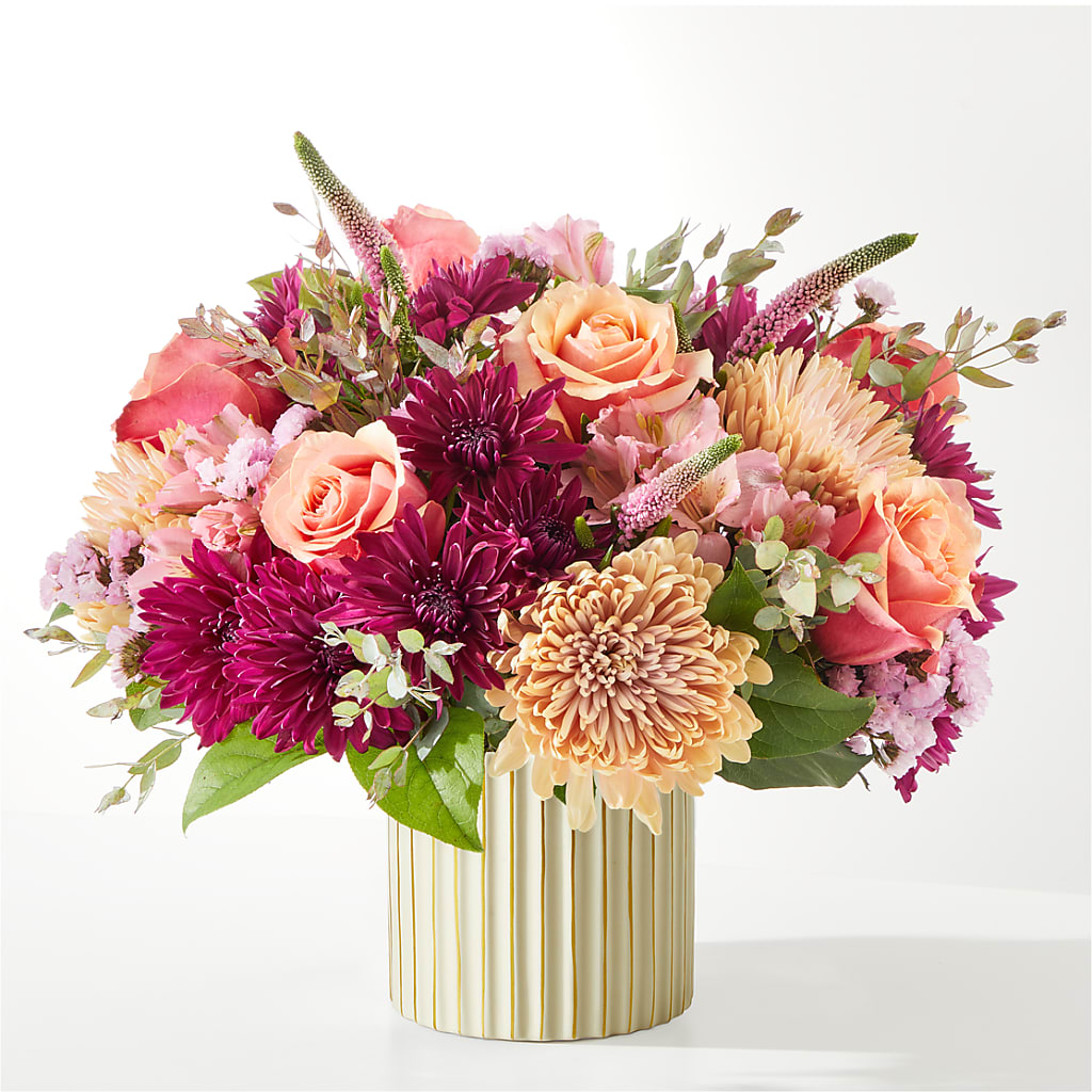 Berry Cobbler Bouquet with Ivory Vase –  East End Flowers And Gifts Inc, Hensley AR