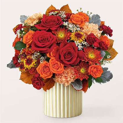 Merlot Bouquet with Ivory Vase –  East End Flowers And Gifts Inc, Hensley AR