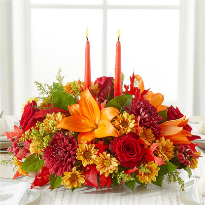 Autumn's Embrace Centerpiece –  East End Flowers And Gifts Inc, Hensley AR