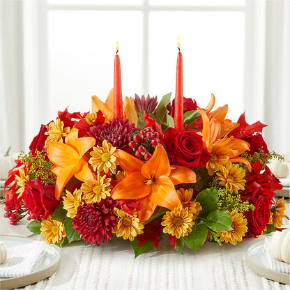 Autumn's Embrace Centerpiece –  East End Flowers And Gifts Inc, Hensley AR