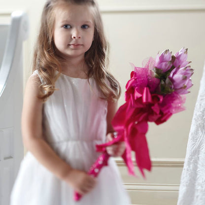 Sparkle Pink Flower Girl Bouquet –  East End Flowers And Gifts Inc, Hensley AR